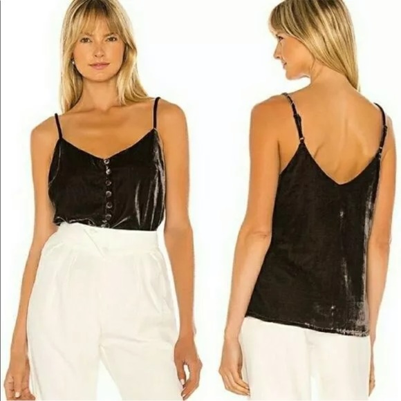 Cupcake & Cashmere brown Velvet Tank top NWT Small - Picture 2 of 5